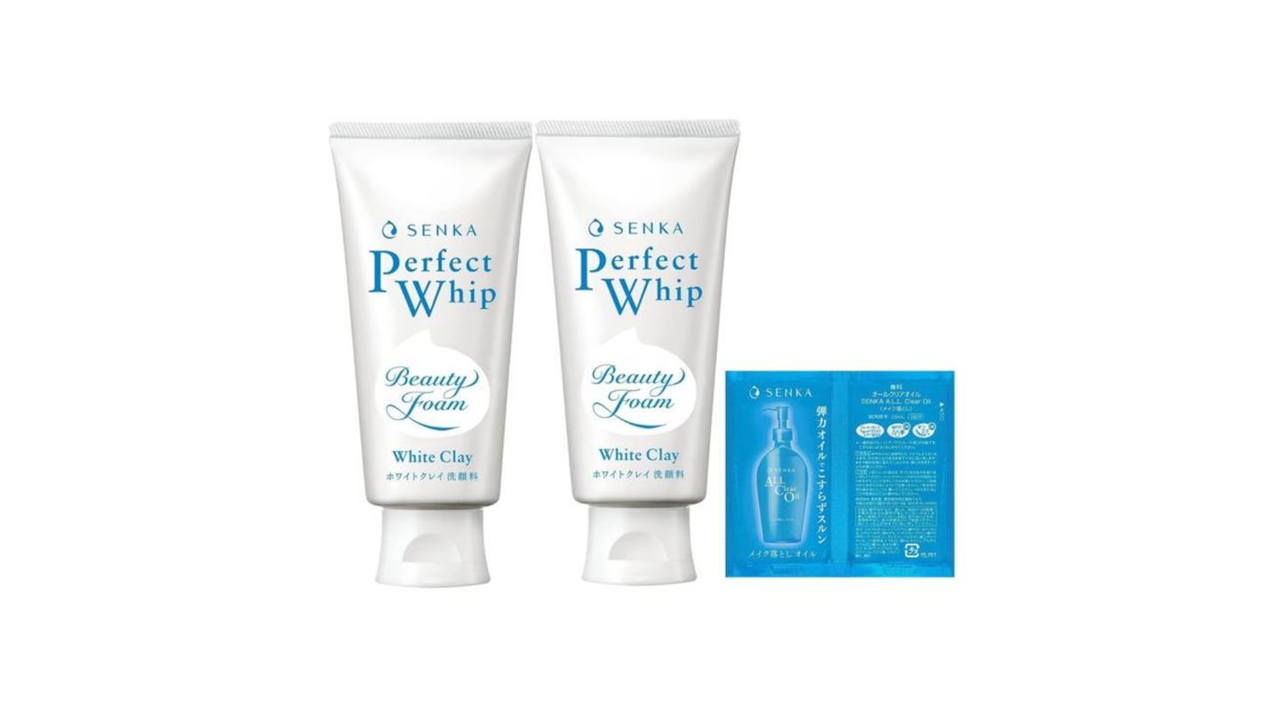 SENKA Perfect Whip Facial (a) Cleansing Foam, 4.2 oz (120 g) x 2 Packs + Bonus