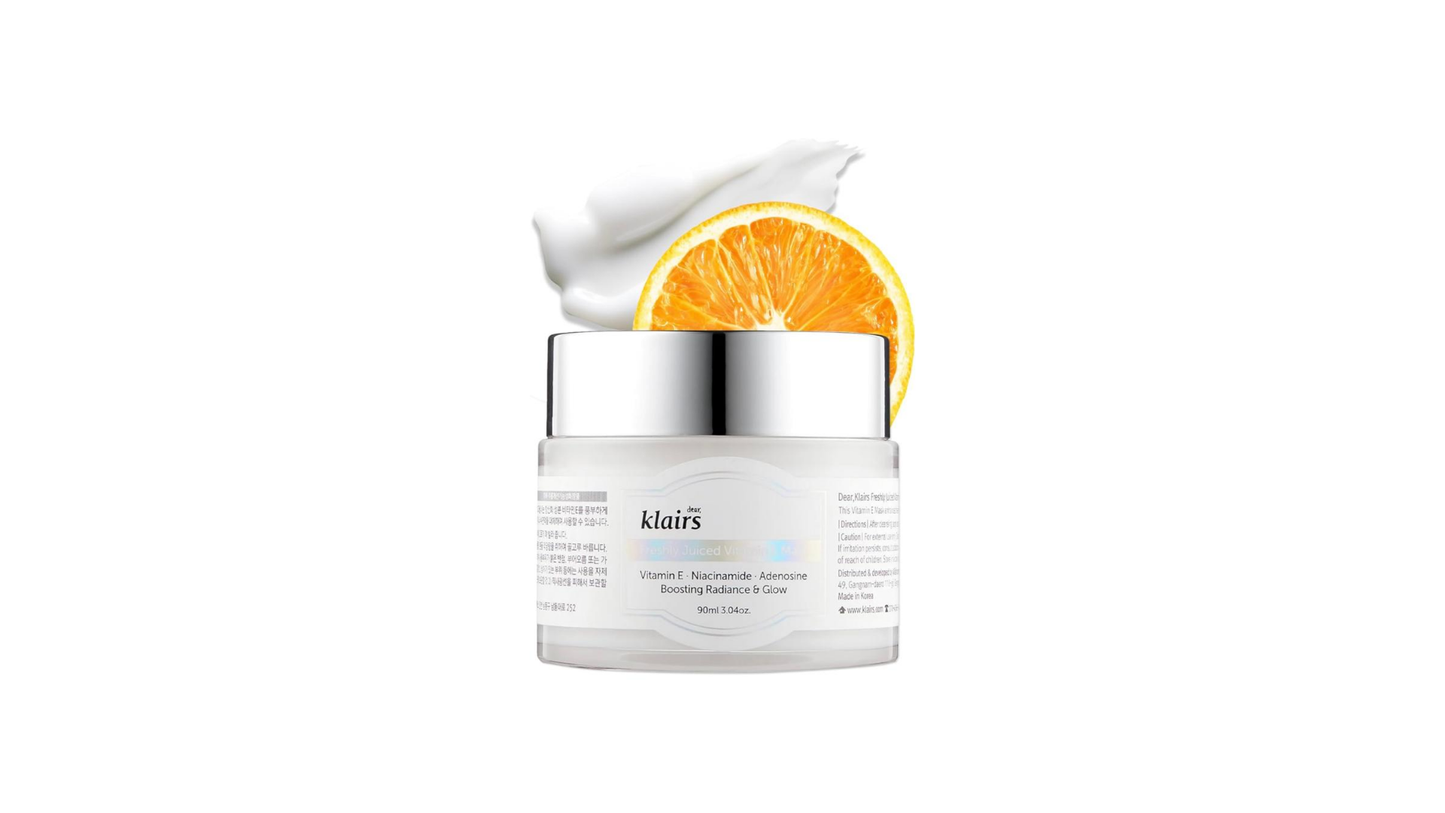 Klairs Moisturizing Cream Fresh Juice Vitamin E Mask 90ml Beautiful Skin Cream Korean Cosmetics Skin Care Moisturizing Vegan Pores Face Night Care Cream Sensitive Dry Skin Vitamin C E