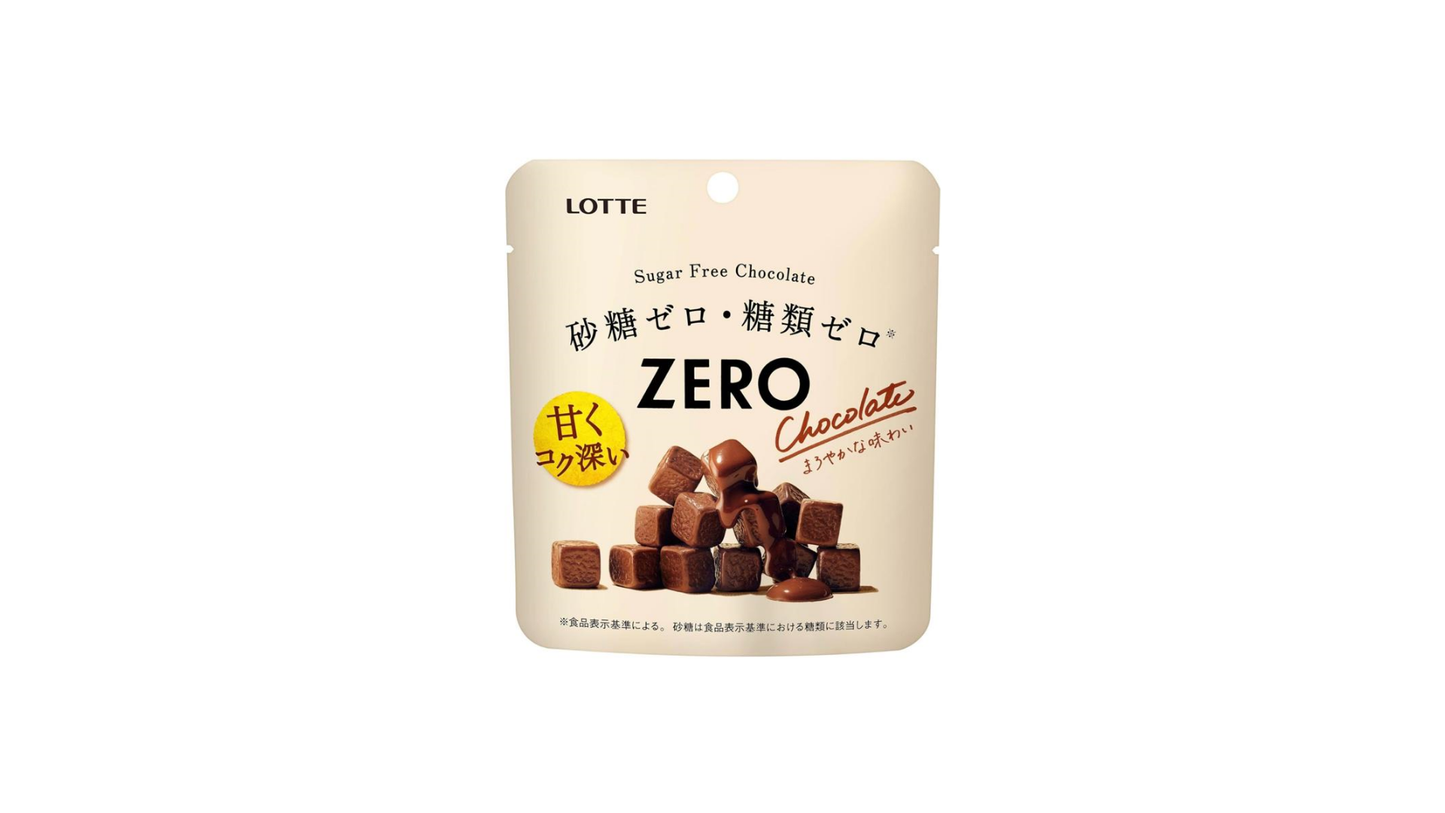 Lotte Zero Sugar Free Chocolate (Milk), 1.4 oz (40 g) x 10 Packs